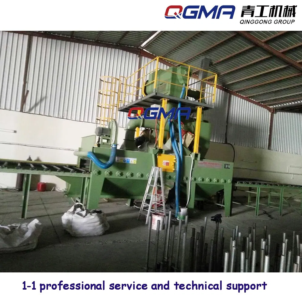 Automatic Roller Conveyor Shot Blasting Machine for Steel Pipes Steel Structure Surface Cleaning Machine