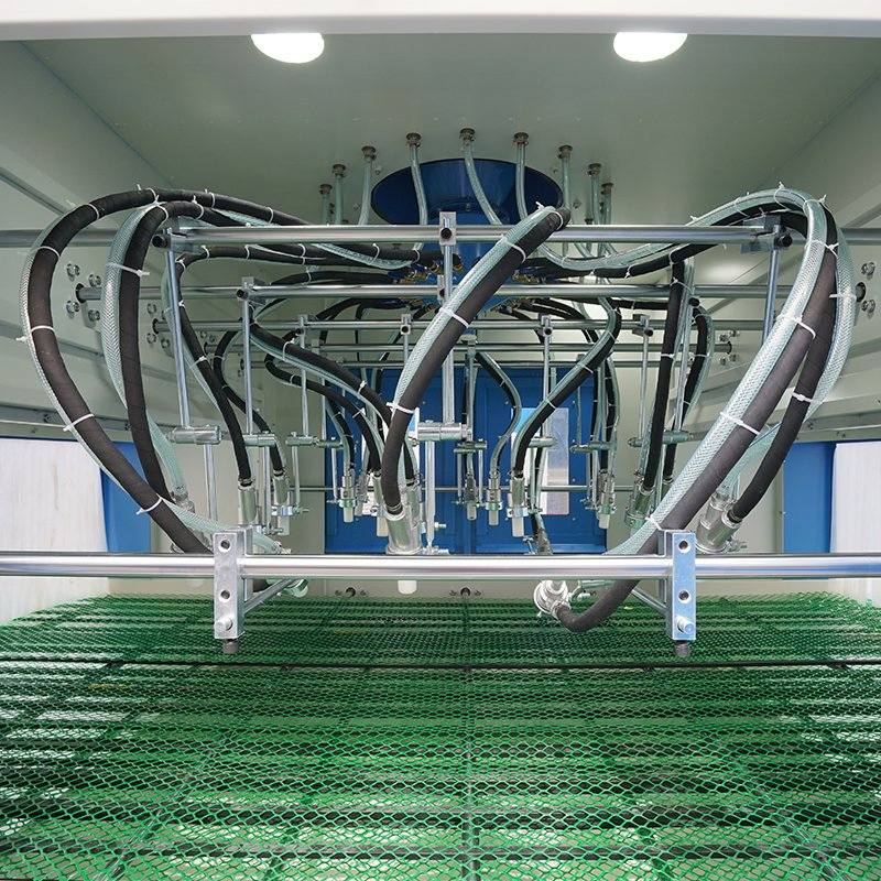 Automatic Conveyor Belt Sand Blasting Machine, Automated Sandblasting System for Aluminum Parts