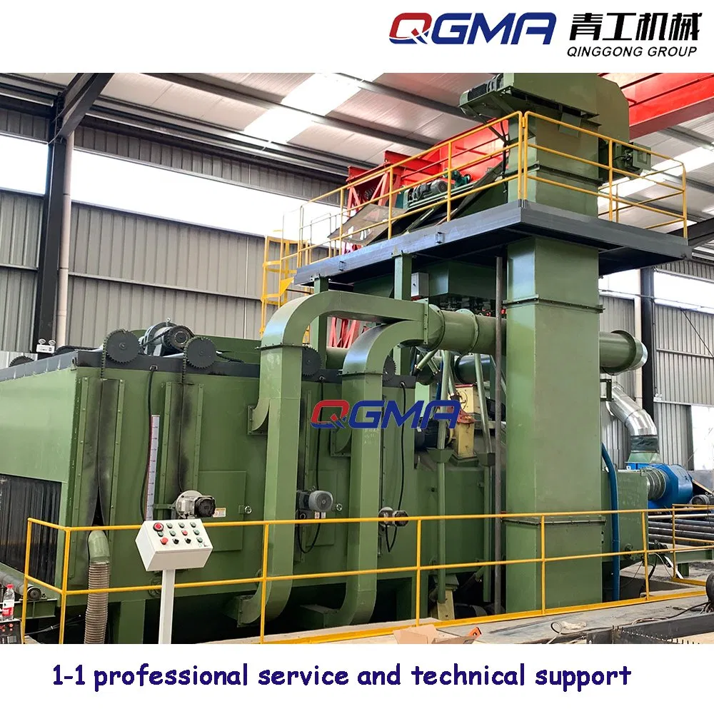 Fully Automatic Steel Plate Pipe Shot Blasting Painting Machine Production Line