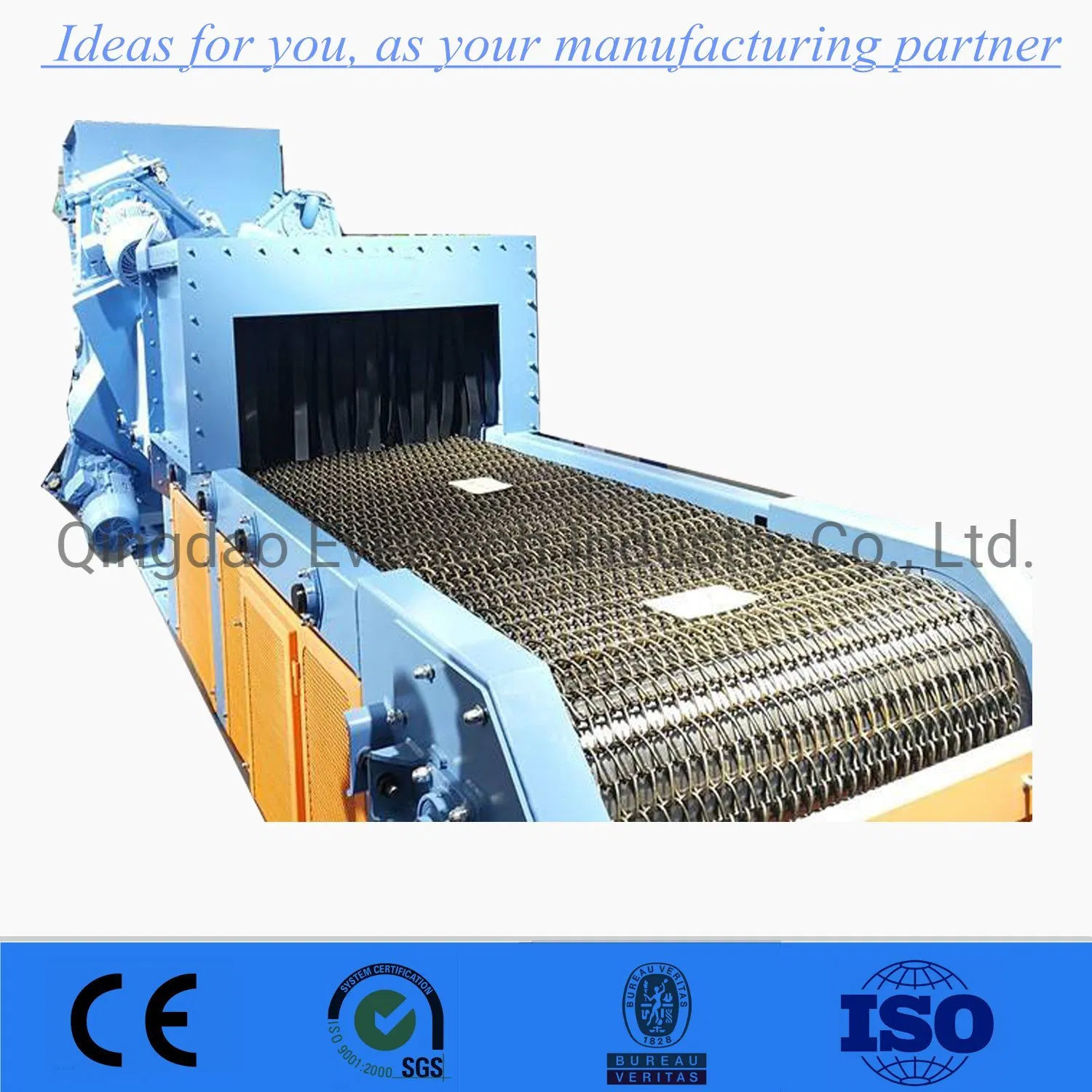 Engine Block Cylinder Head Wire Mesh Conveyor Belt Shot Blasting Machine