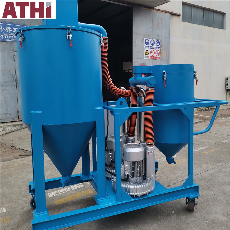 Mobile Type Abrasive Steel Shot Grit Collecting/Absorbing Machine Recovery System