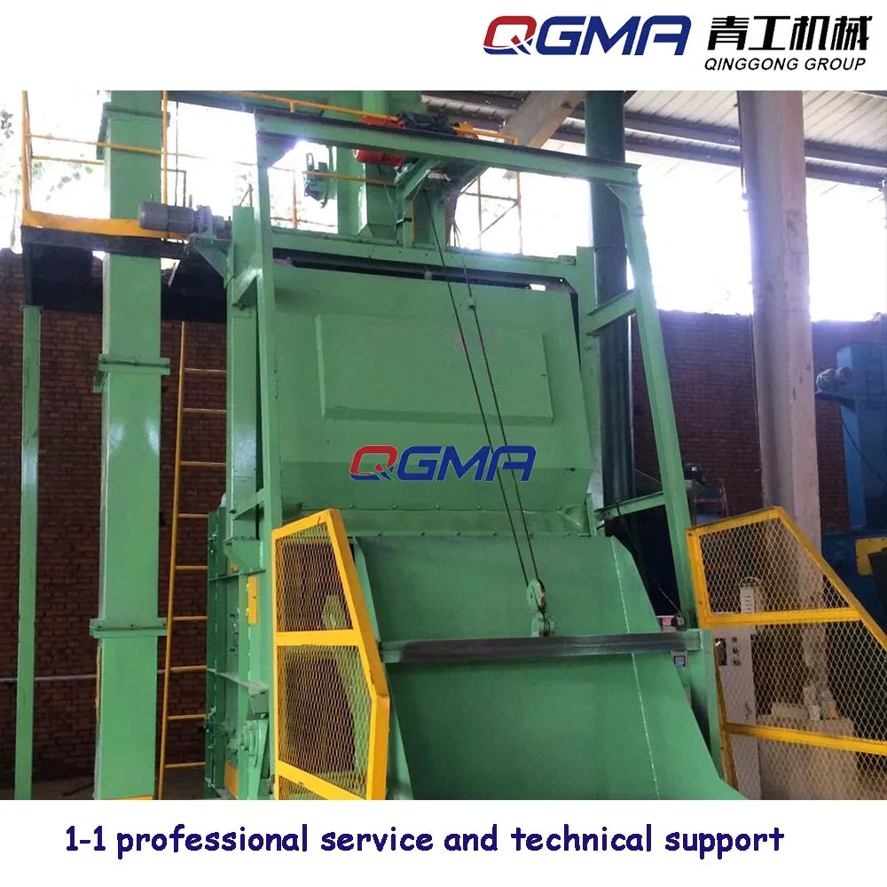 Automatic Shot Blast Blasting Cleaning Machine Tumble Rubber Belt Type Shot Blast Machine