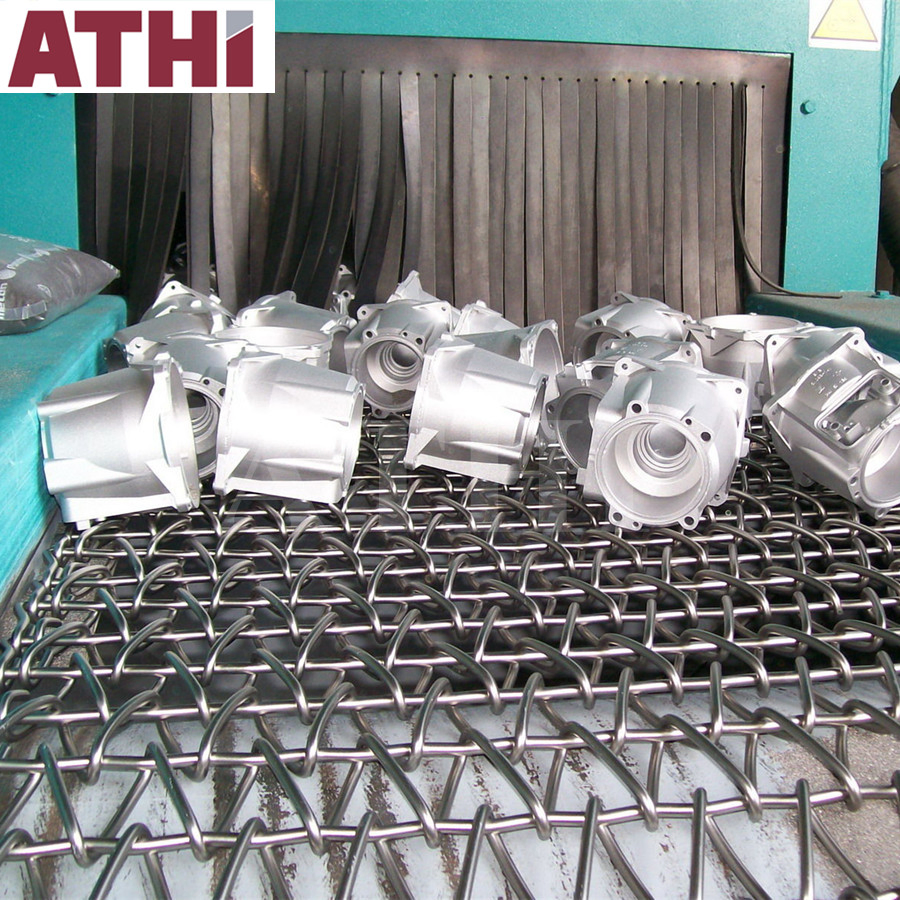 Welded Pieces Castings Forgings Wire Mesh Belt Continuous Shot Blasting Machines