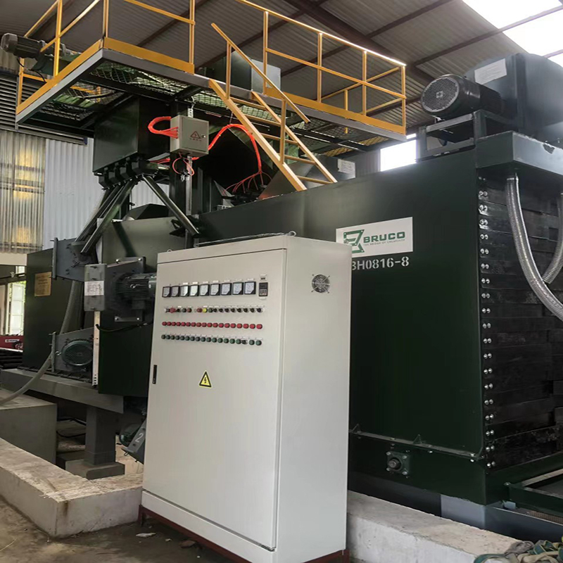 Steel Wire Mesh Belt Conveyor Type Shot Blasting Machine for Various Shapes Metals