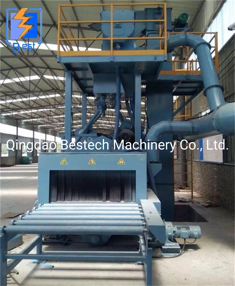 Roller Conveyor Abrasive Shot Blasting Machine for Plate Profile Structural Steel Surface Cleaning