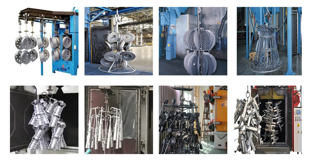 Hook Type Shot Blasting Machine, Automatic Shot Blasting Machine, Shot Blast Machine, Hanger Shot Blast Machine