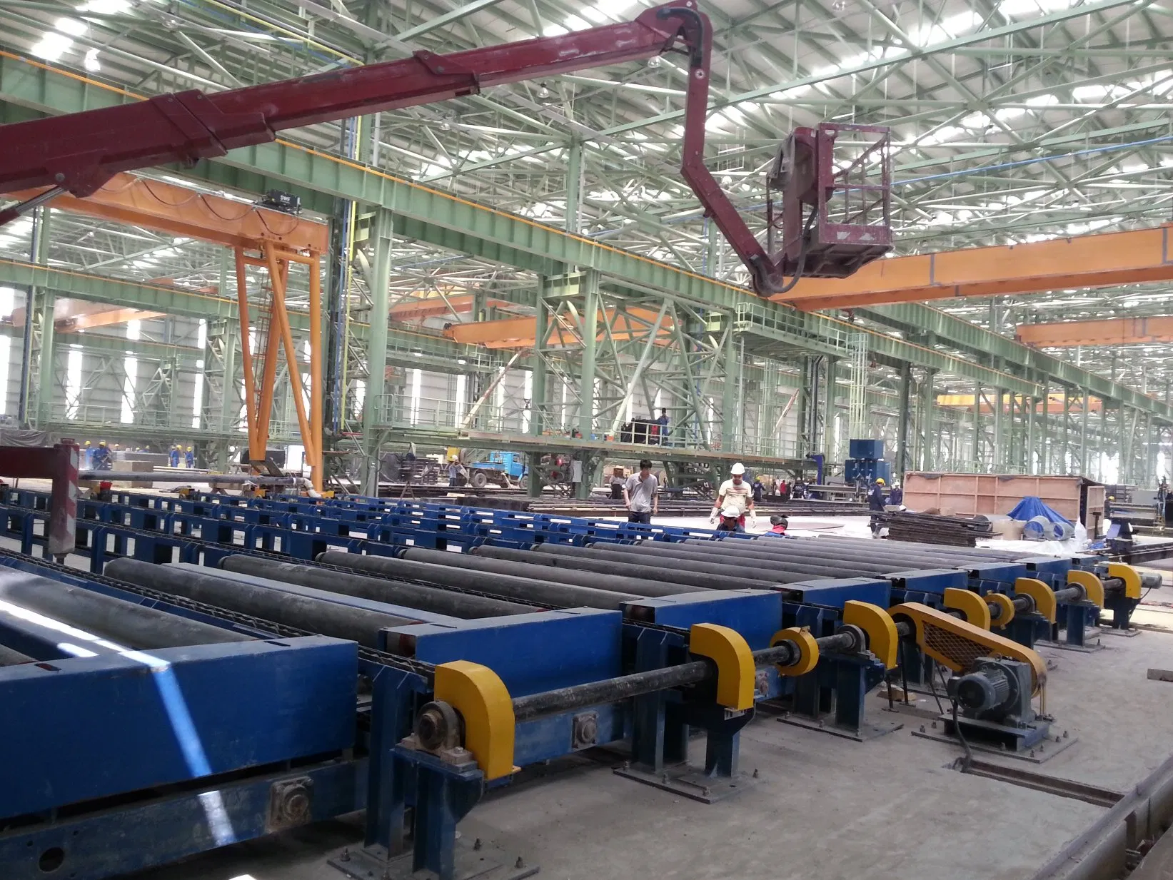 Xq69 Roller Pass Through Shipyard Use Pretreatment Line Shot/Wheel Blasting/Blast Machine