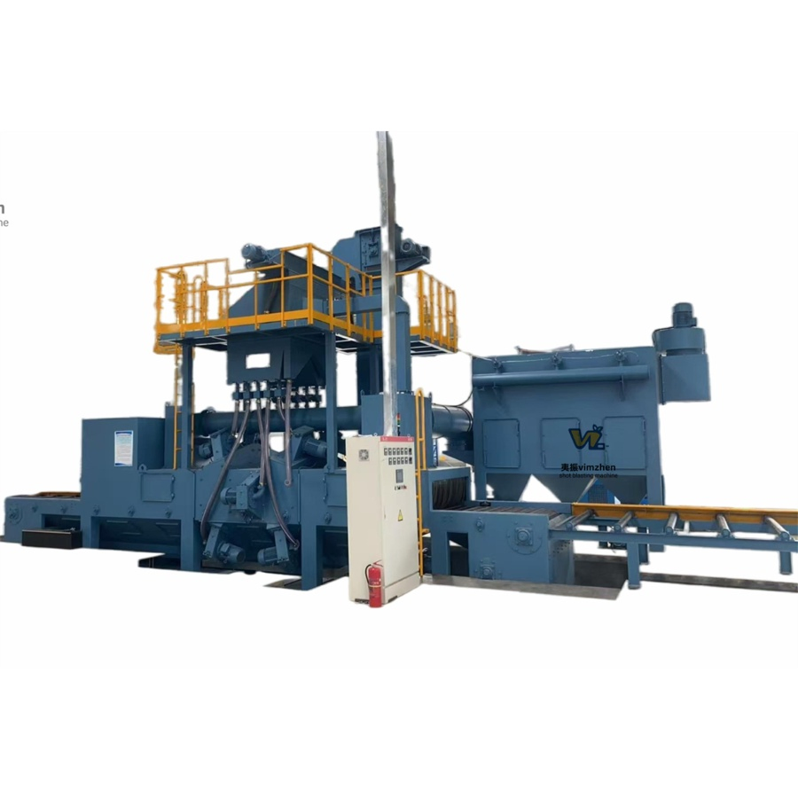 Qwd Desert-Proof Sandblasting with System 4× 180kg/Min for Saudi Steel Pipe Derusting