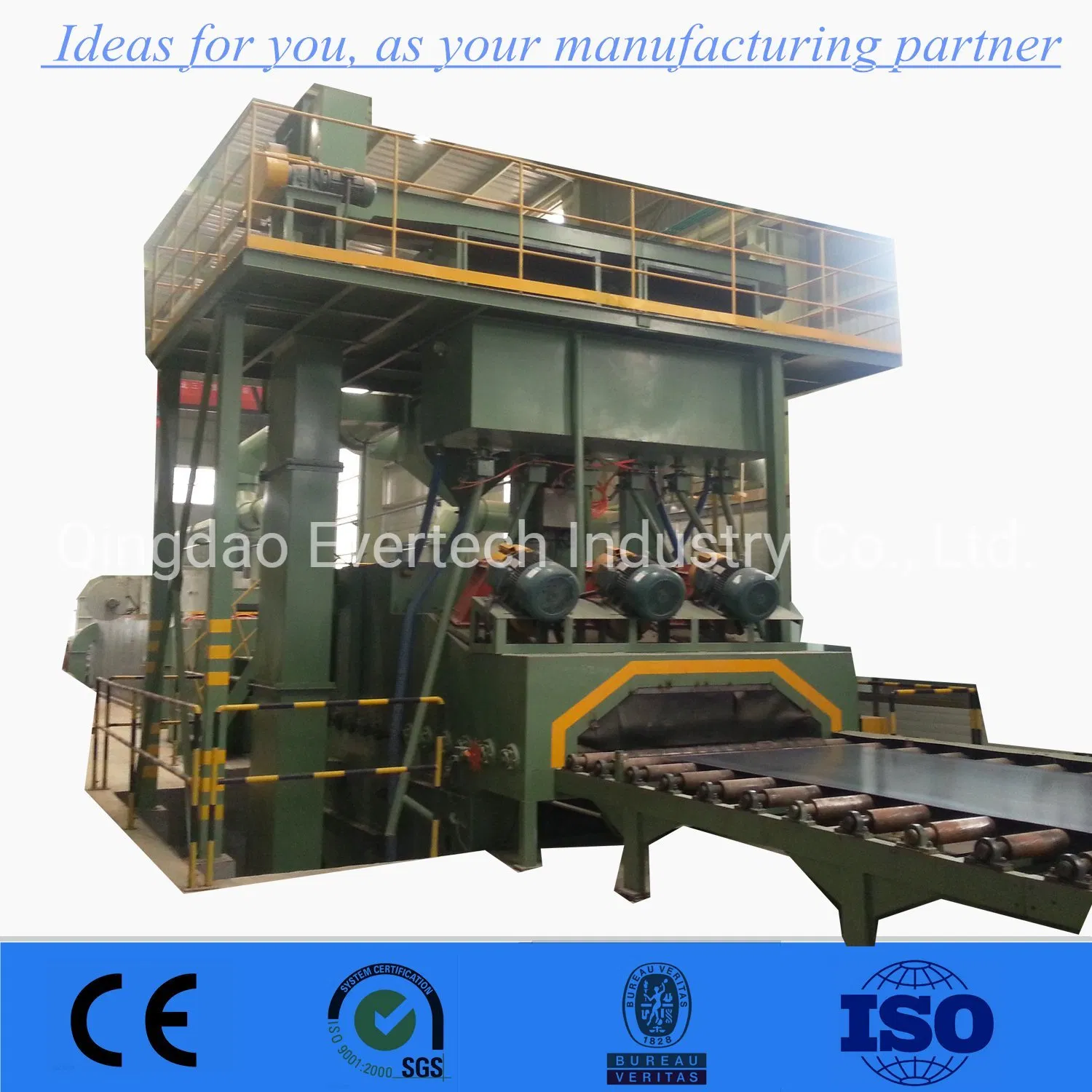 Steel Shot Blasting and Painting Machine / Automatic Painting Line