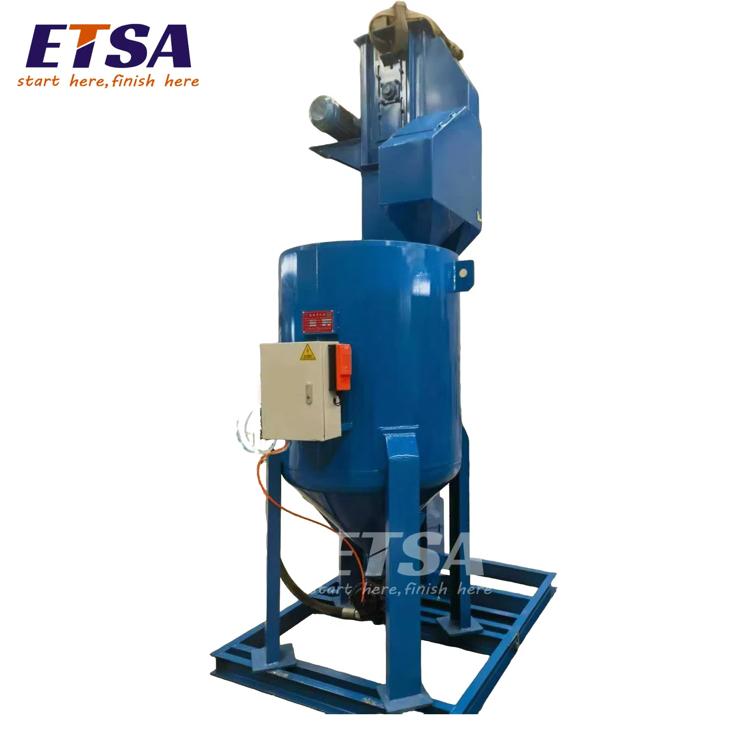 Abrasive Recycling System with Blasting Pot, Elevator, separator for Blasting Room