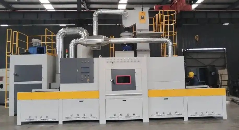 Manual Sand Blasting Machine with Powder Coating Equipment for Alloy Wheels