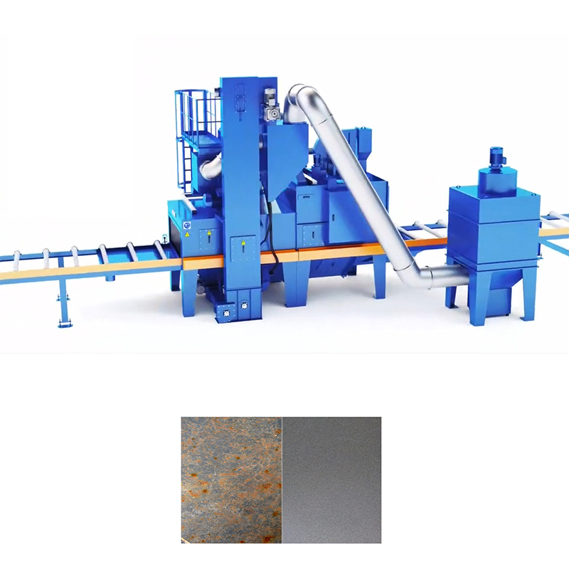 High-Efficiency Roller Conveyor Shot Blasting Machine for Rust Removal