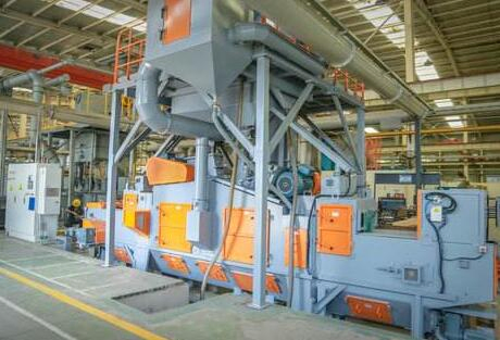 Double Hanger Hook Type Shot Sand Blasting Machine