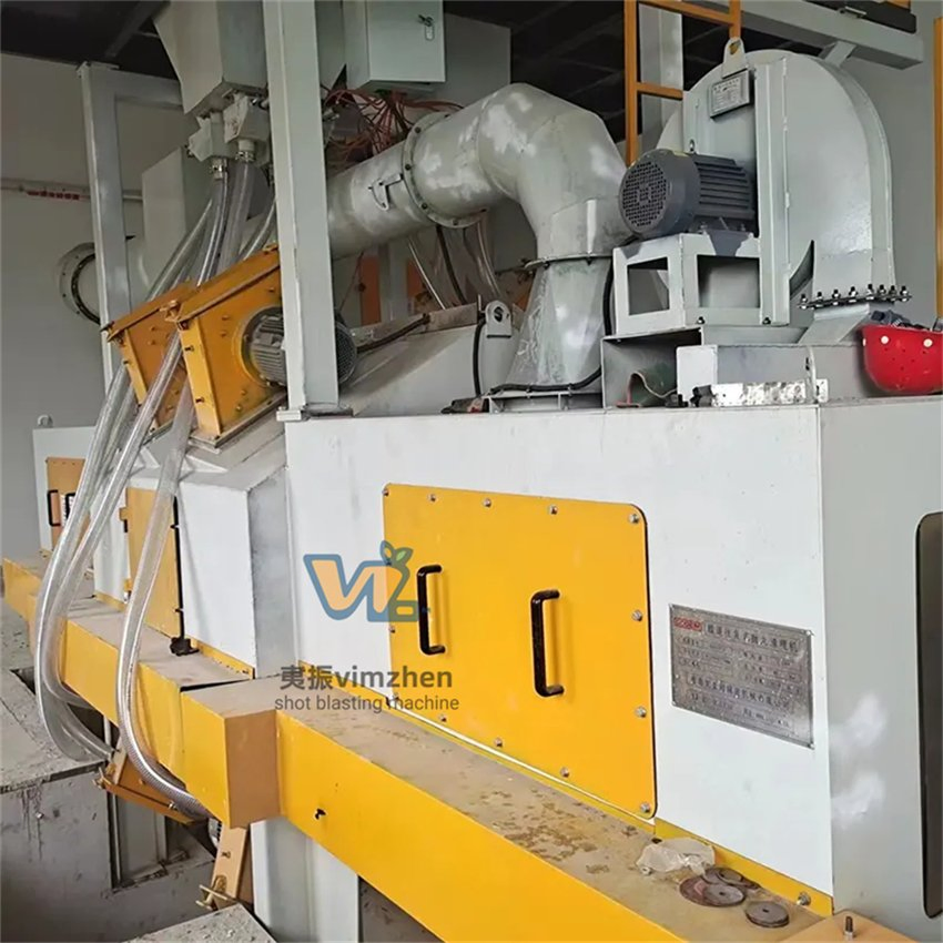 Automatic Sandblasting Granite Stone Plate Shot Blasting Machine Line Price