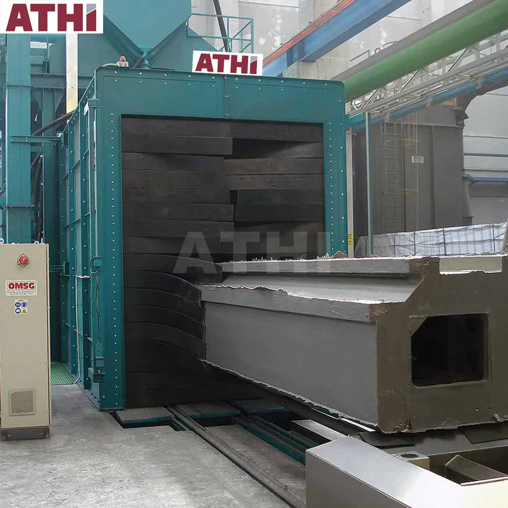 Metal Welded Part Automatic Shot Blasting Machine and Painting Booth Line