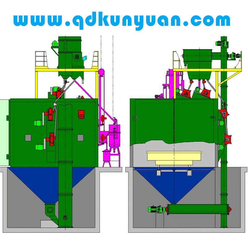 Rotary Table Type Shot Blasting Machine for Metal Rust Cleaning Abrator
