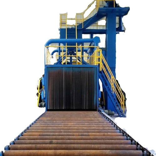Roller Conveyor Steel Rust Removal Shot Blasting Cleaning Automatic Sandblasting Machine Washing