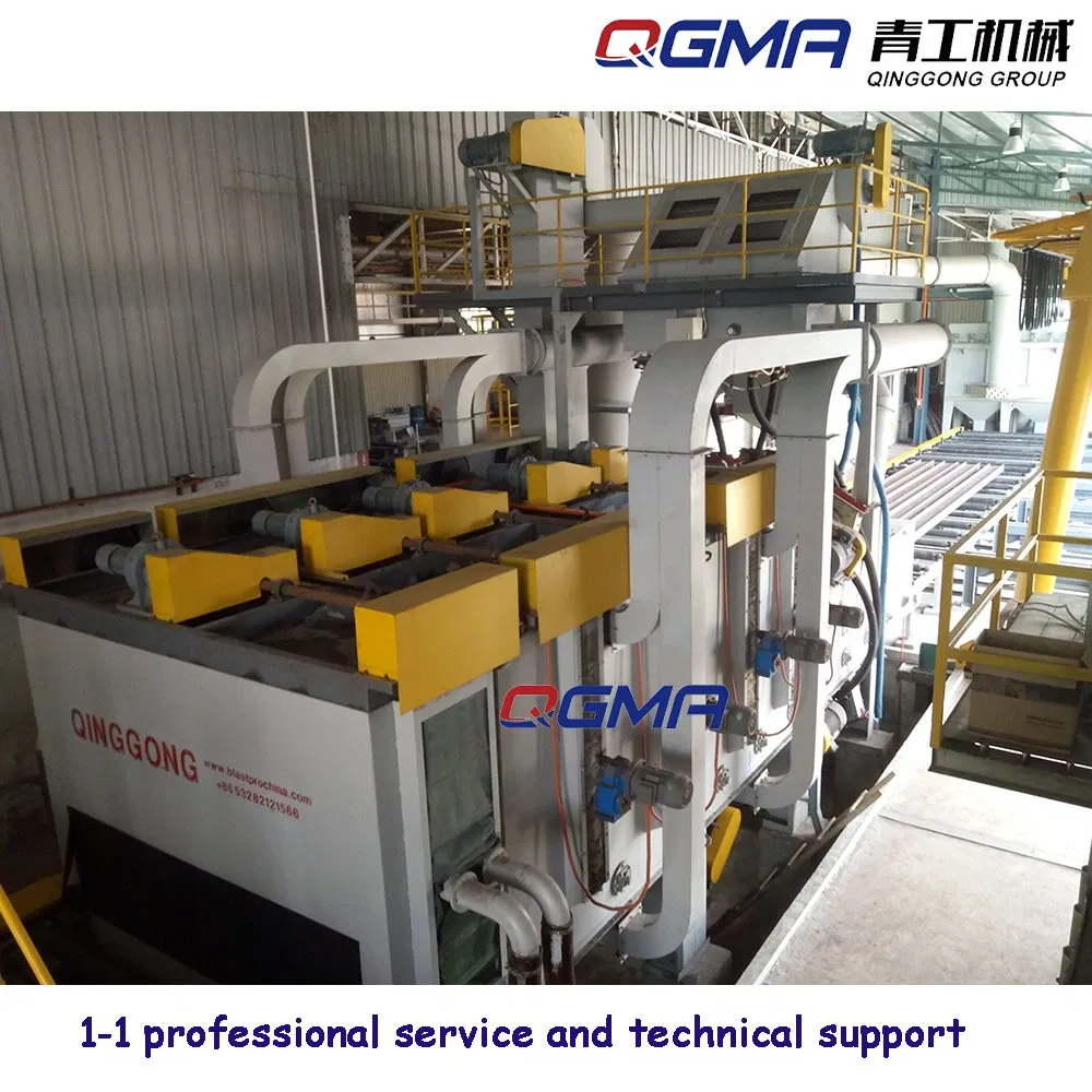 Automatic H Beam Steel Plate Shot Blasting Painting Machine Preservation Pretreatment Line