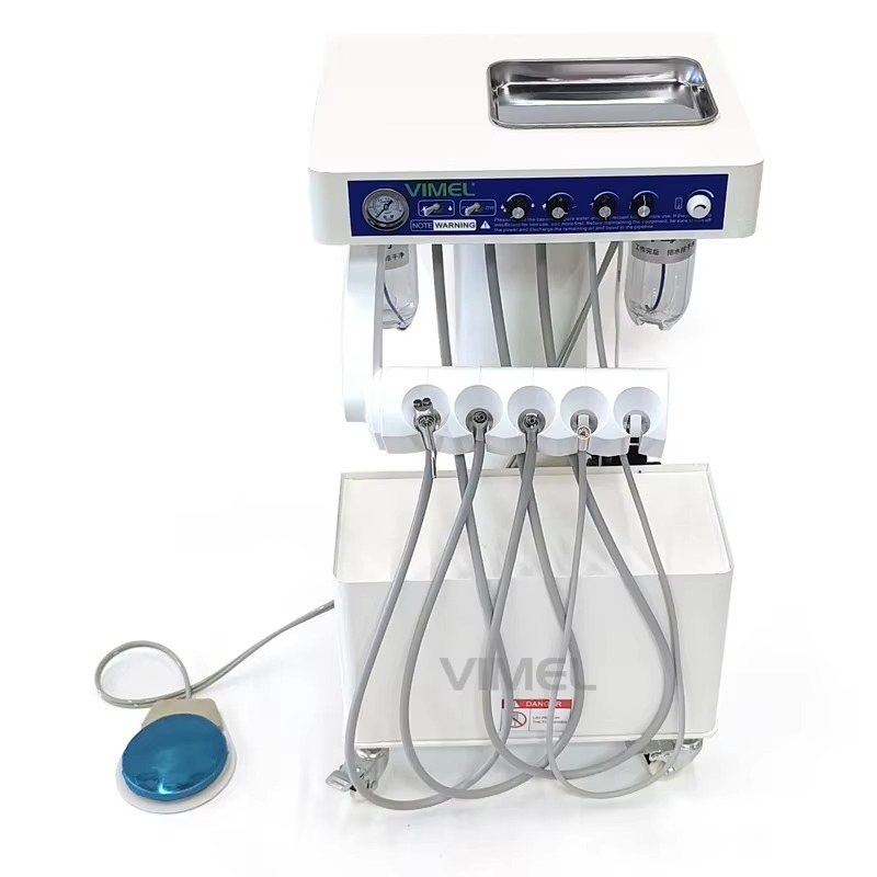 Portable Dental Unit Veterinary Dental Table with Handpiece Scaler and Air Compressor