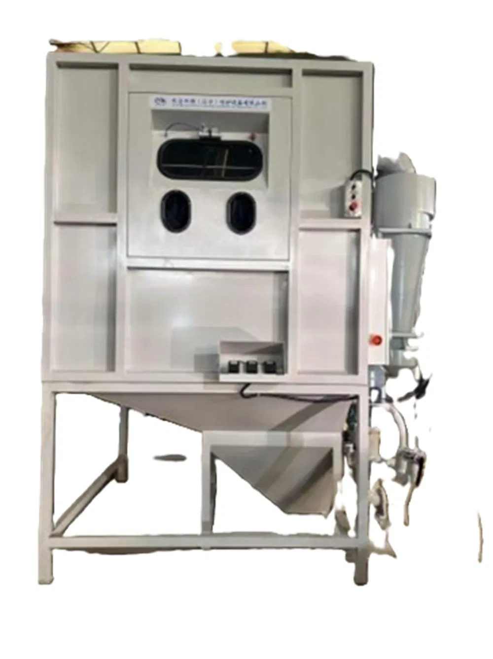 Manual Sand Blasting Machine with Powder Coating Equipment for Alloy Wheels