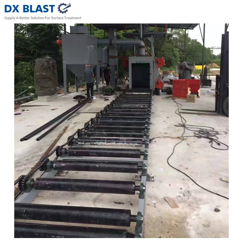 H Beam Joist Steel Plate Sheet Steel Pipe Tube Shot Blasting Polishing Machine