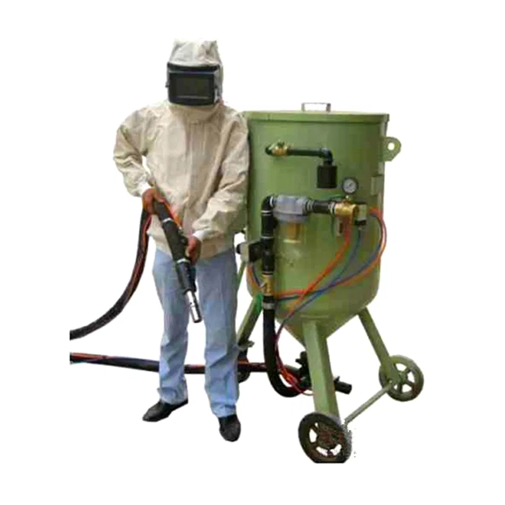 Dustfree Sand Blaster Machine Sand Blasting Machine with Mobile Wheel