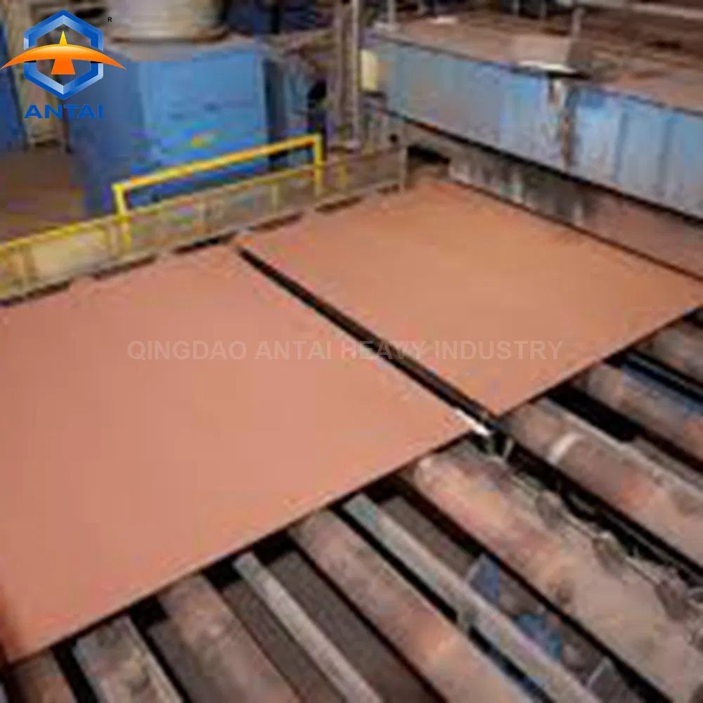 Qingdao Antai Steel Plate Roller Conveyor Shot Blasting and Automatic Painting Line