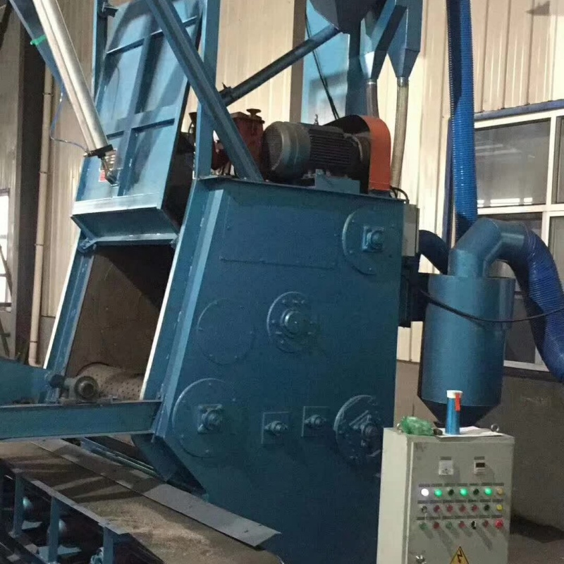Heavy-Duty Inclined Drum Shot Blasting Machine for Thick-Scale Steel Pipe Treatment