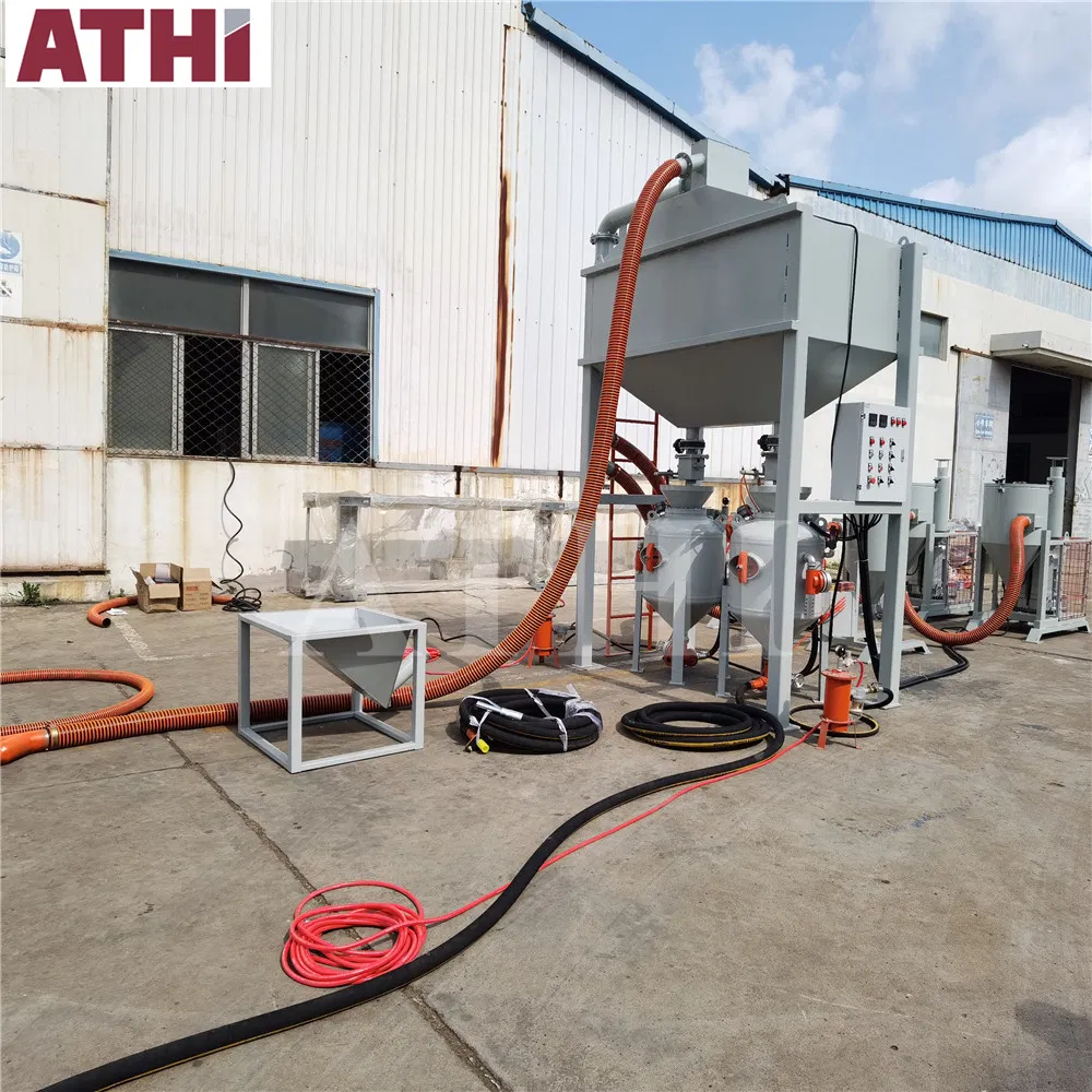 Garnet Steel Grit Abrasive Blastroom Sandblasting and Vacuum Recycling System