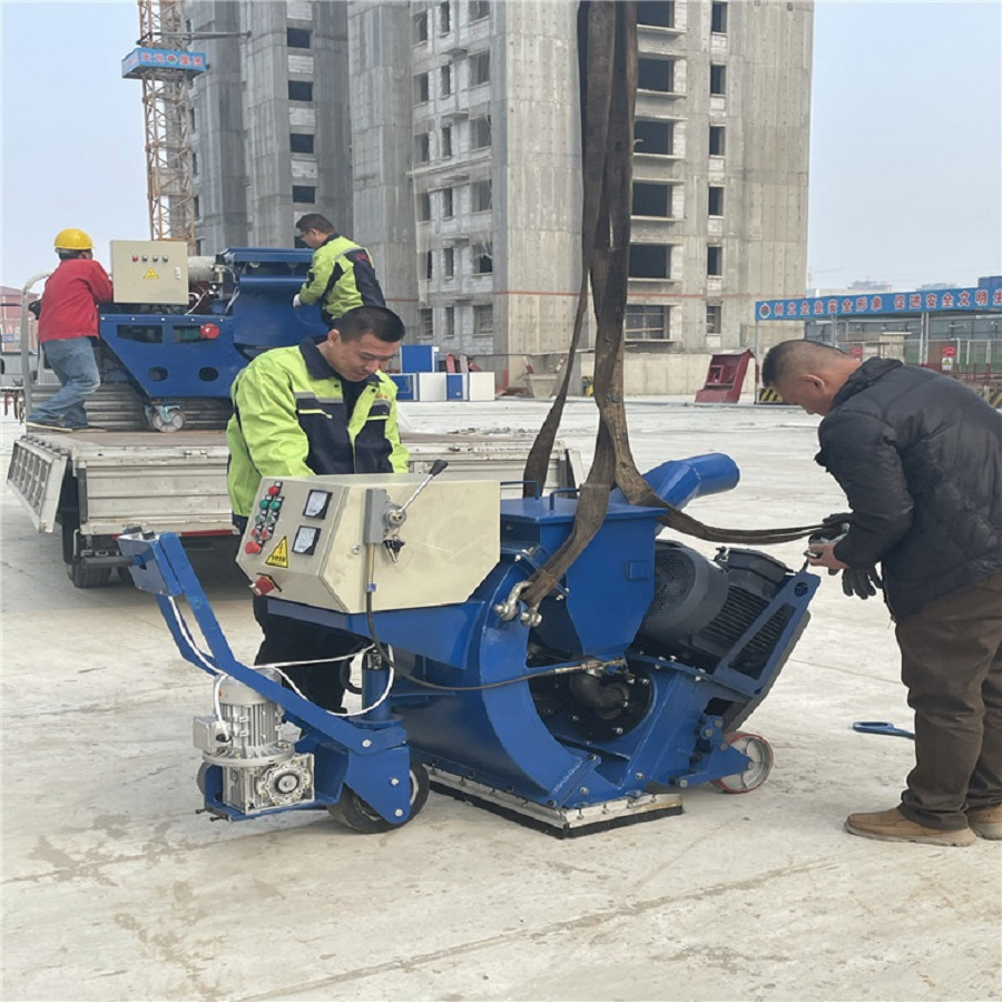 Mobile Portable Concrete Surface, Large Steel Pipe Surface Treatment Shot Blasting Machine
