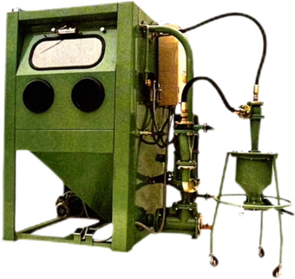 Manual Sand Blasting Machine with Powder Coating Equipment for Alloy Wheels