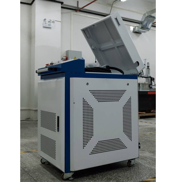 Steel Plate Shot Blasting Machine 1000W 1500W Fiber Laser Cleaning Rust Removal Paint Remover Machine for Carbon Stainless Steel Iron Aluminum Surface