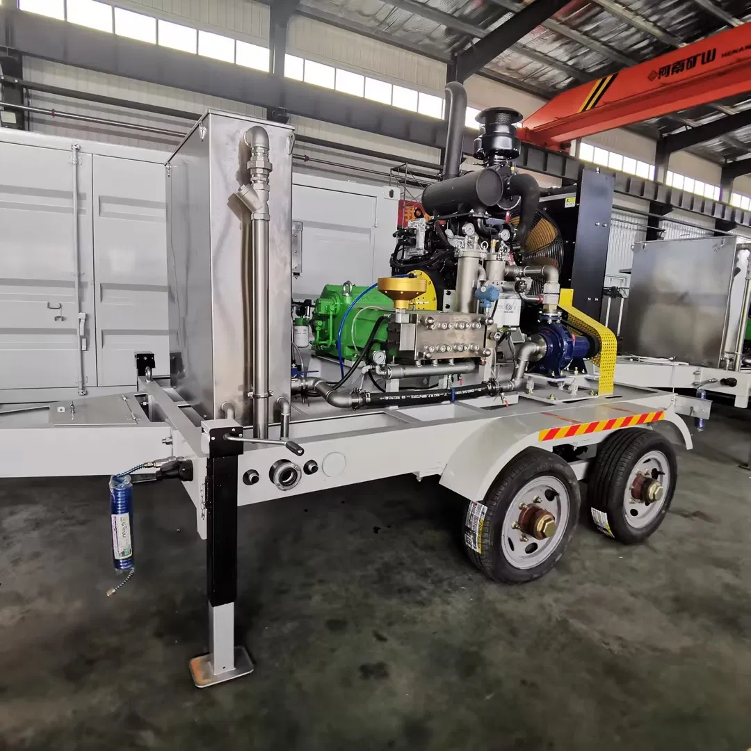 132kw 2800bar High Pressure Cleaning Equipment for Building Surface Treatment