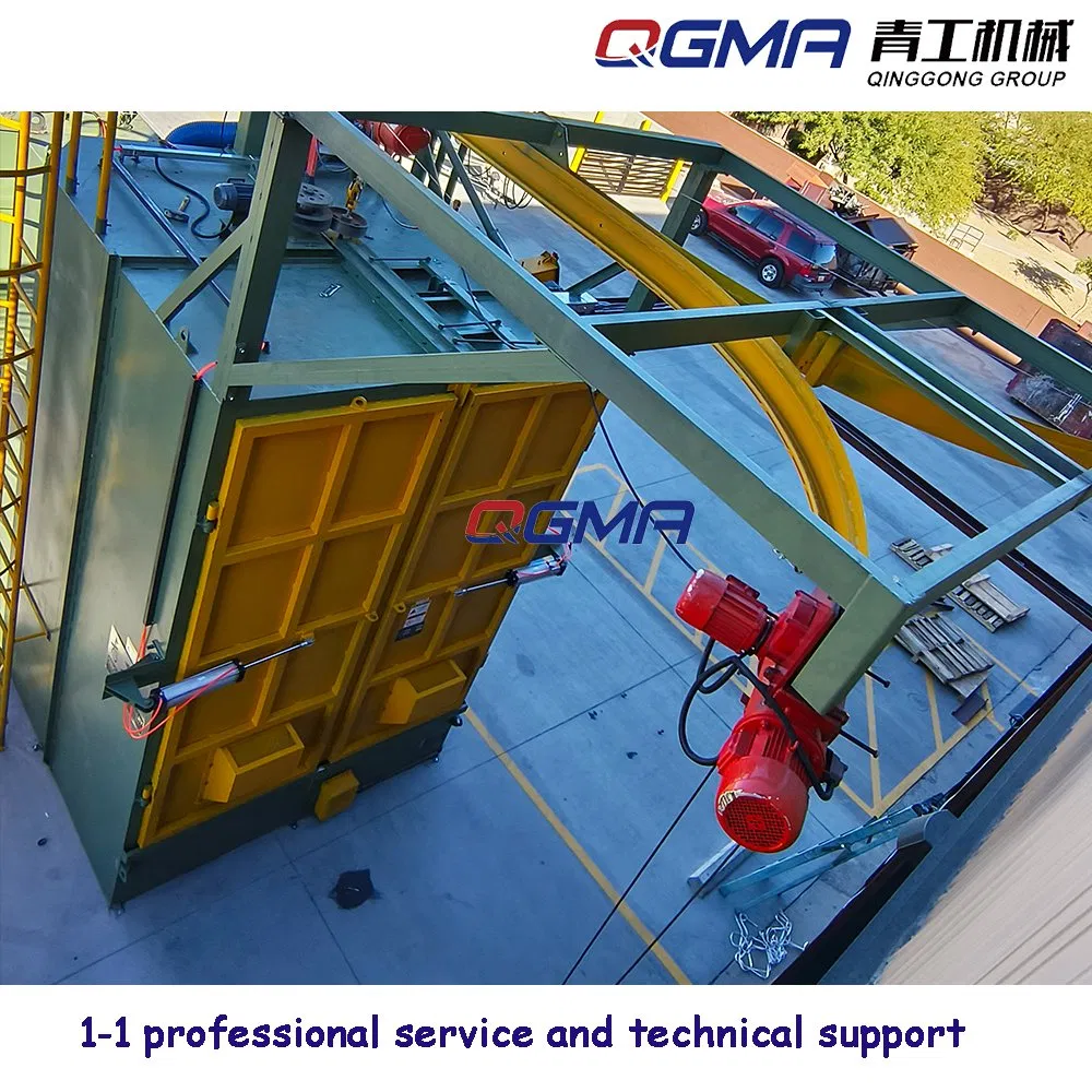 Hanger Hook Type Shot Blasting Machine Welding Forgings Wheel Abrator for Surface Burnishing