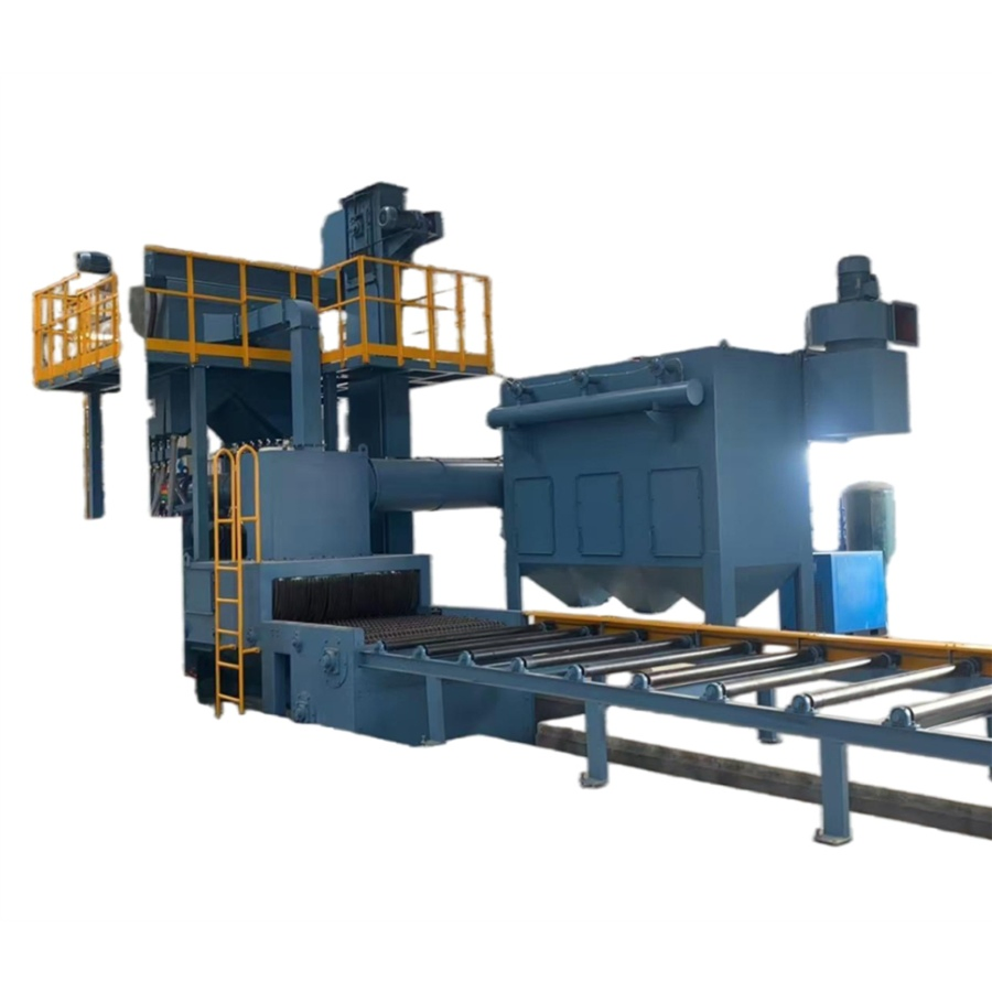 Qwd Desert-Proof Sandblasting with System 4× 180kg/Min for Saudi Steel Pipe Derusting