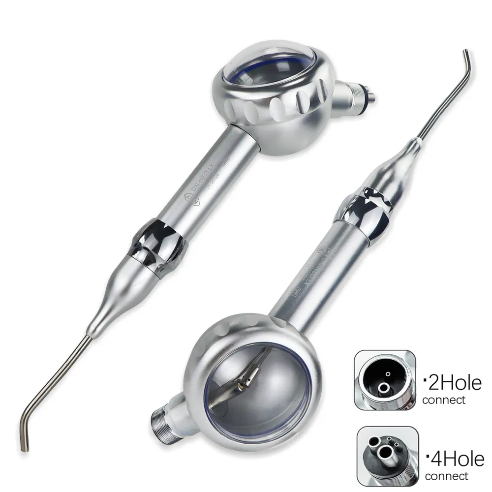 Dental Stainless Steel Prophy Mate Cheap Dental Sandblasting Gun Teeth Polisher Cleaner Dental Air Unit Jet 4 or 2 Holes