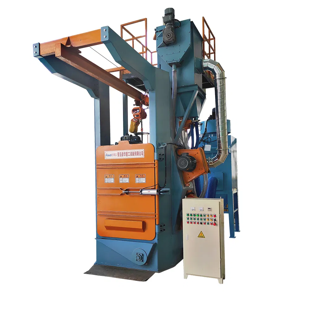 Double Hanger Type Q37 Hook Shot Blasting Machine for LPG Tank Cleaning