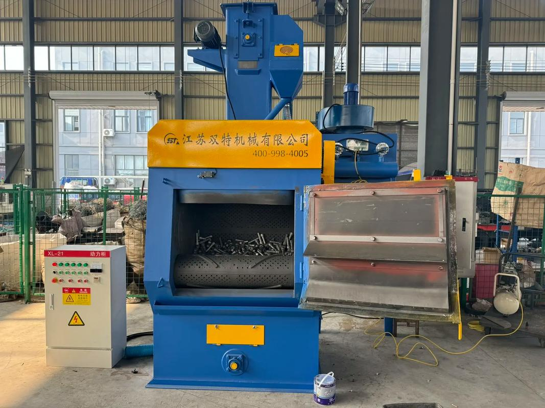 Compact Q328 Steel Billet Alloy Wheel Track Type Shot Blasting Machine for Casted Parts Burnishing