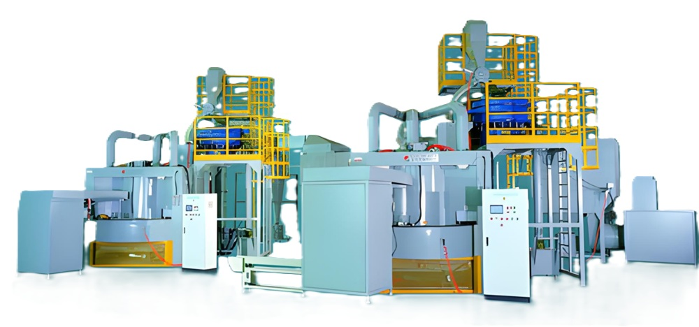 Manual Sand Blasting Machine with Powder Coating Equipment for Alloy Wheels