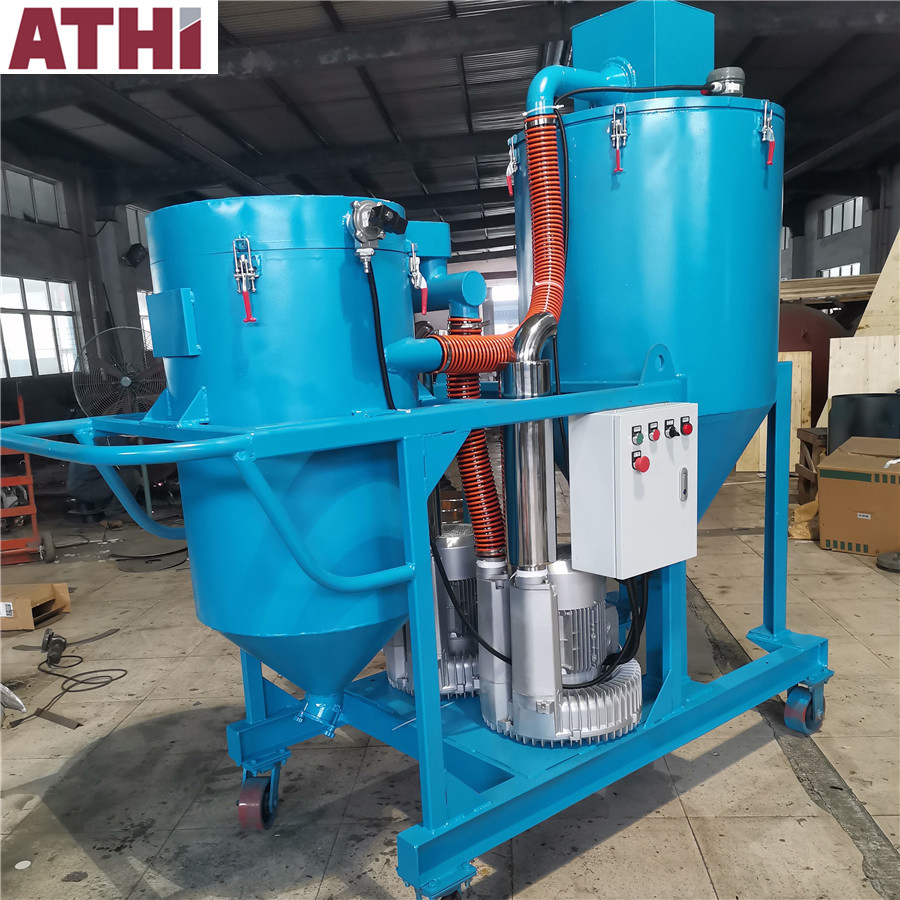 Mobile Type Abrasive Steel Shot Grit Collecting/Absorbing Machine Recovery System