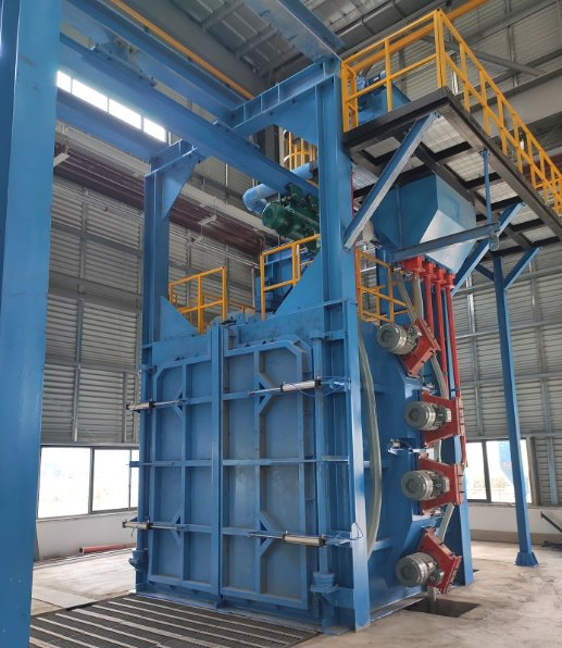 Automatic PLC Controlled Hook Type Shot Blasting Machine for Metal Rust Cleaning