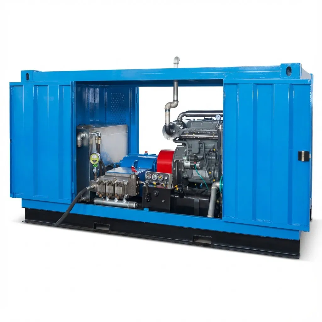 Ultra High Pressure Water Jetting System for Heavy Industry Rust Removal