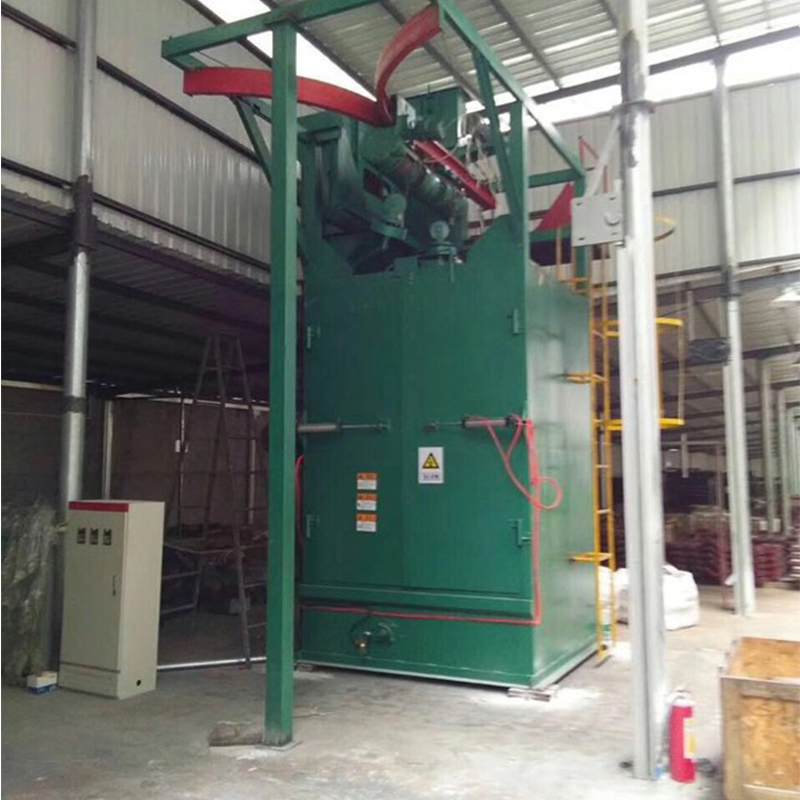 High-Capacity Industrial Hook Type Through Shot Blasting Machine