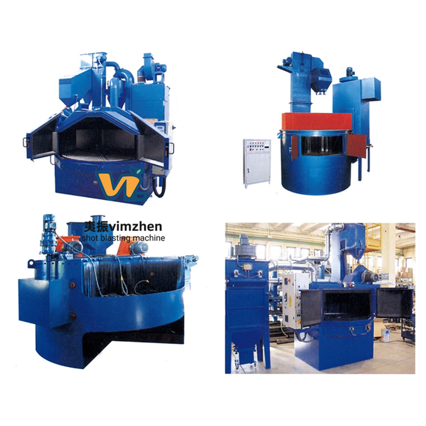 Q35 Professionalturntable Rotary Table Type Shot Blasting Cleaning Machine for Car Aluminum Alloy Wheel