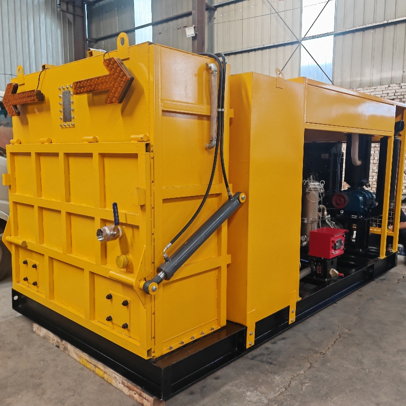 Diesel High Pressure Cleaner Road Mark Removal Machine Vacuum Recovery System