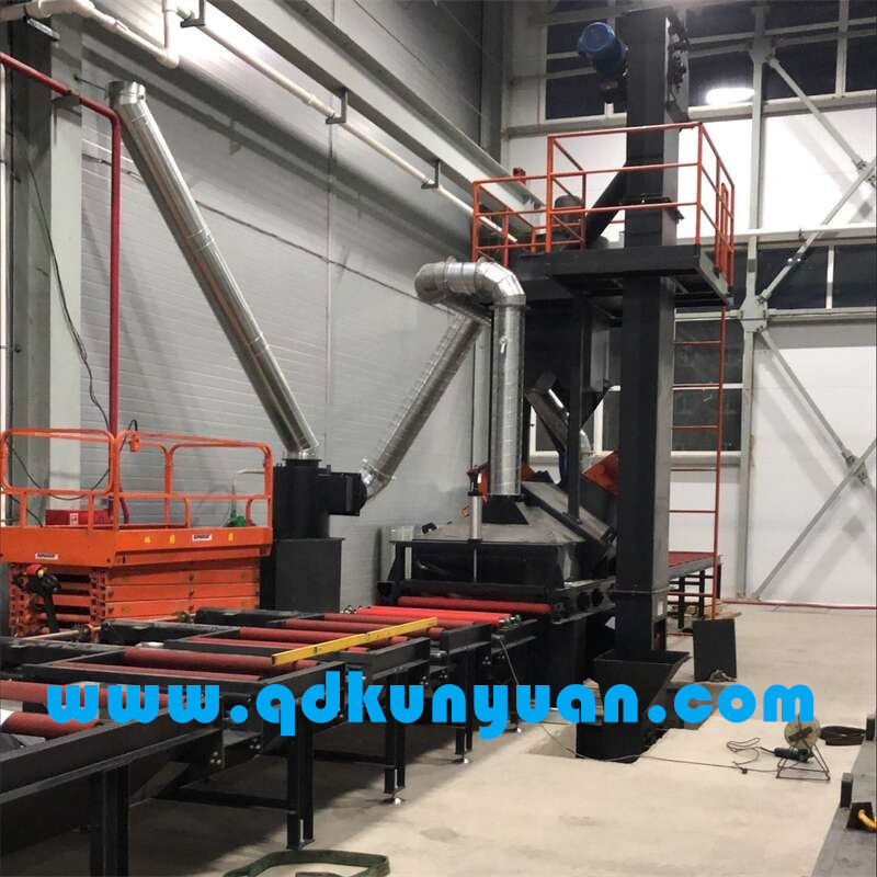 Roller Conveyor Type Shot Blasting Machine for Aluminum Profile Surface Cleaning Abrator