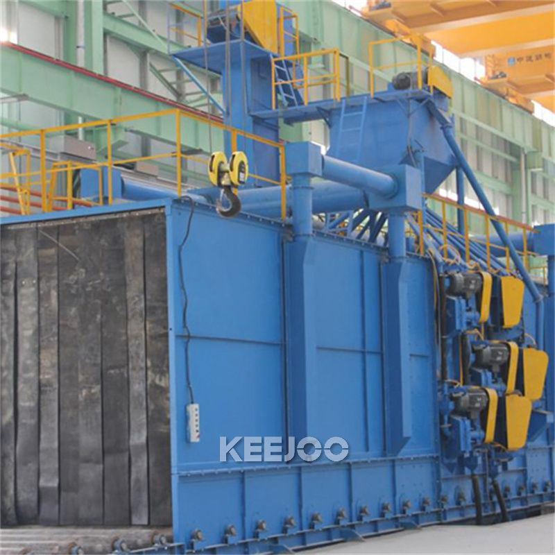 Speed 2m/ Min Wheel Blast Roller Conveyor Shot Blasting Machine for Anti Corrosion Factory Price