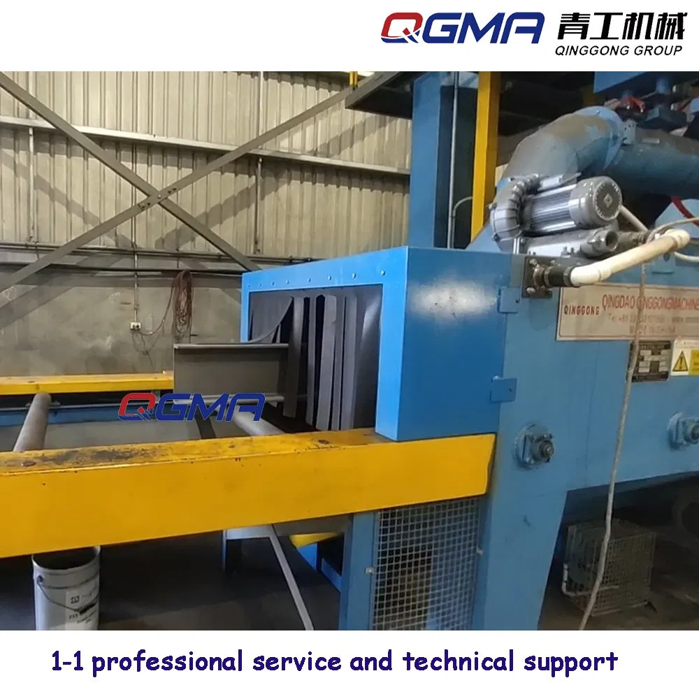 Steel Tube and H Beam Roller Conveyor Shot Blasting Machine