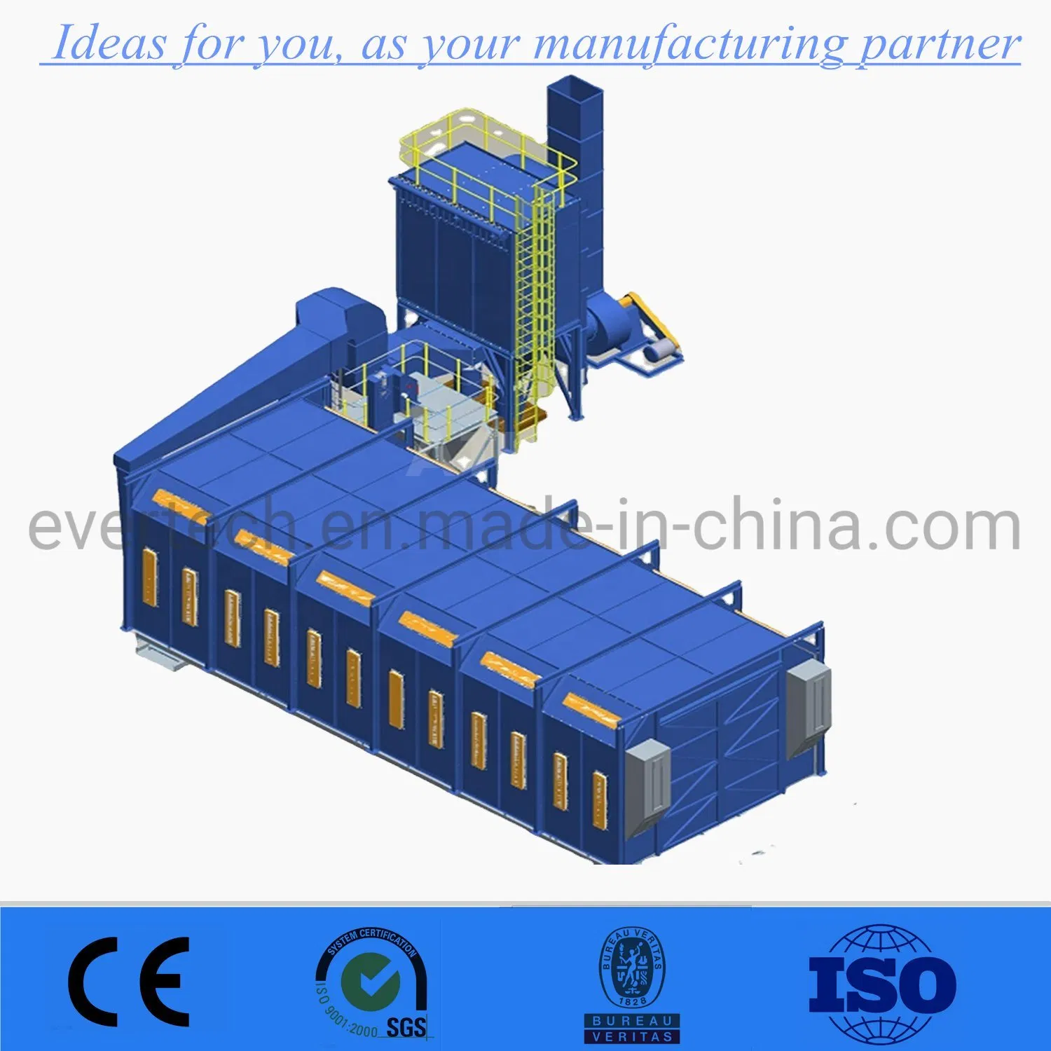 High Quality Sand Blast Room Shot Blasting System CE Approved Automatic