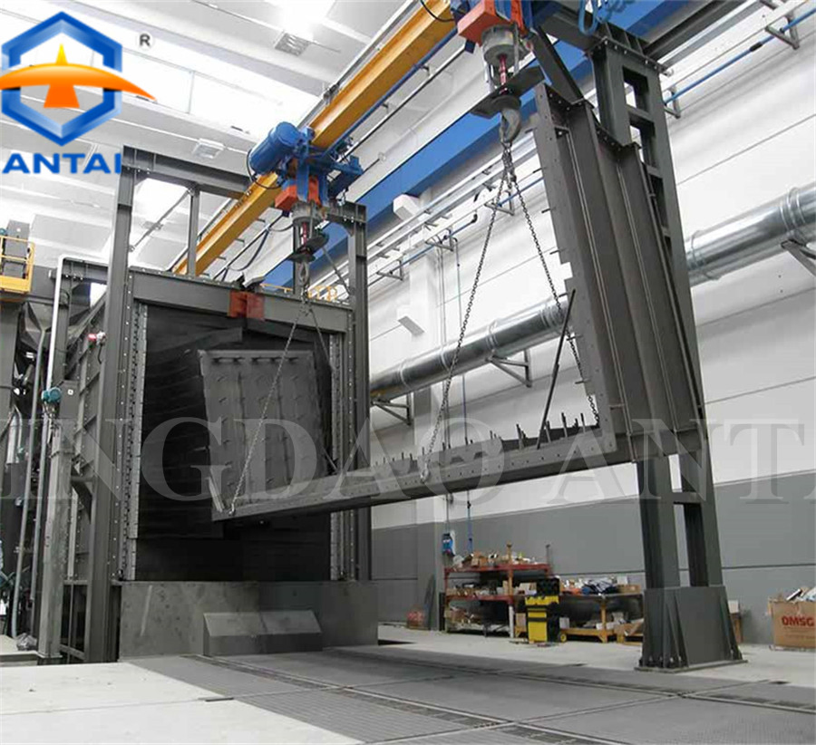 Heavy Structural Steelwork Large Castings Automatic Tunnelblast Shot Blasting and Painting Line